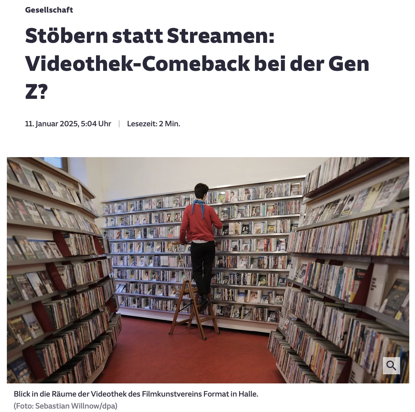 Stöbern statt Streamen – Videothek-Comeback bei der Gen Z